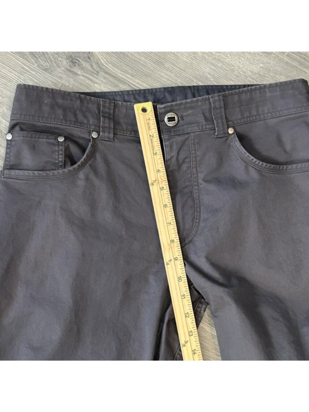 Kuhl Rydr Lite Pants Mens 34x28.5 Gray Chino Outdoor Hiking Stretch Workwear - Picture 12 of 15